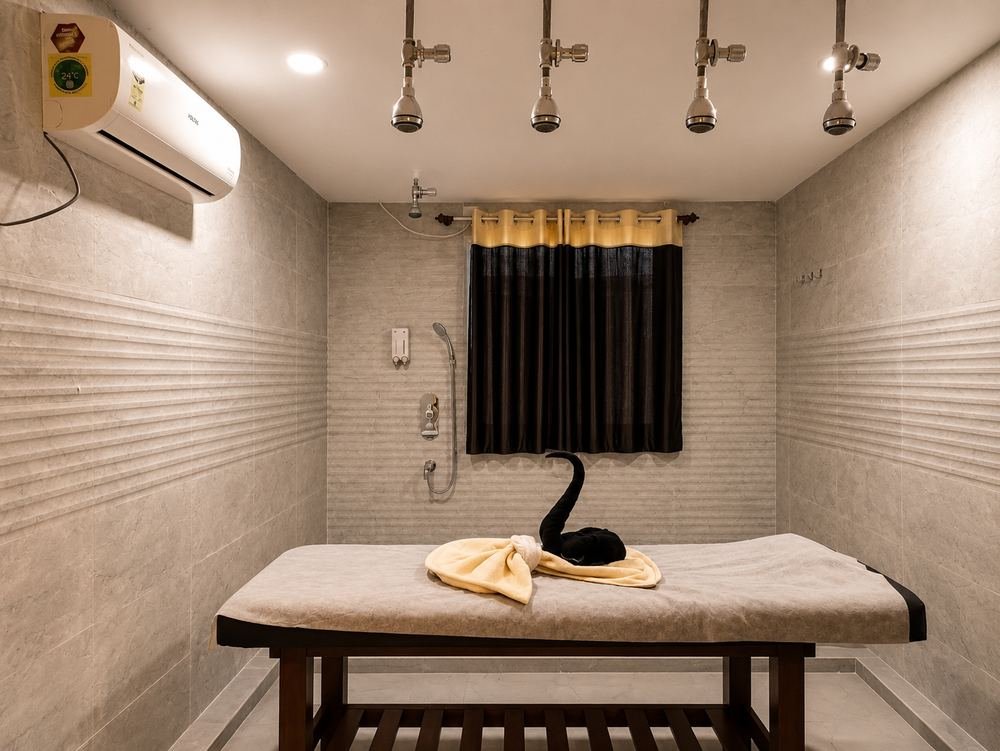 Shower room at S K Spa