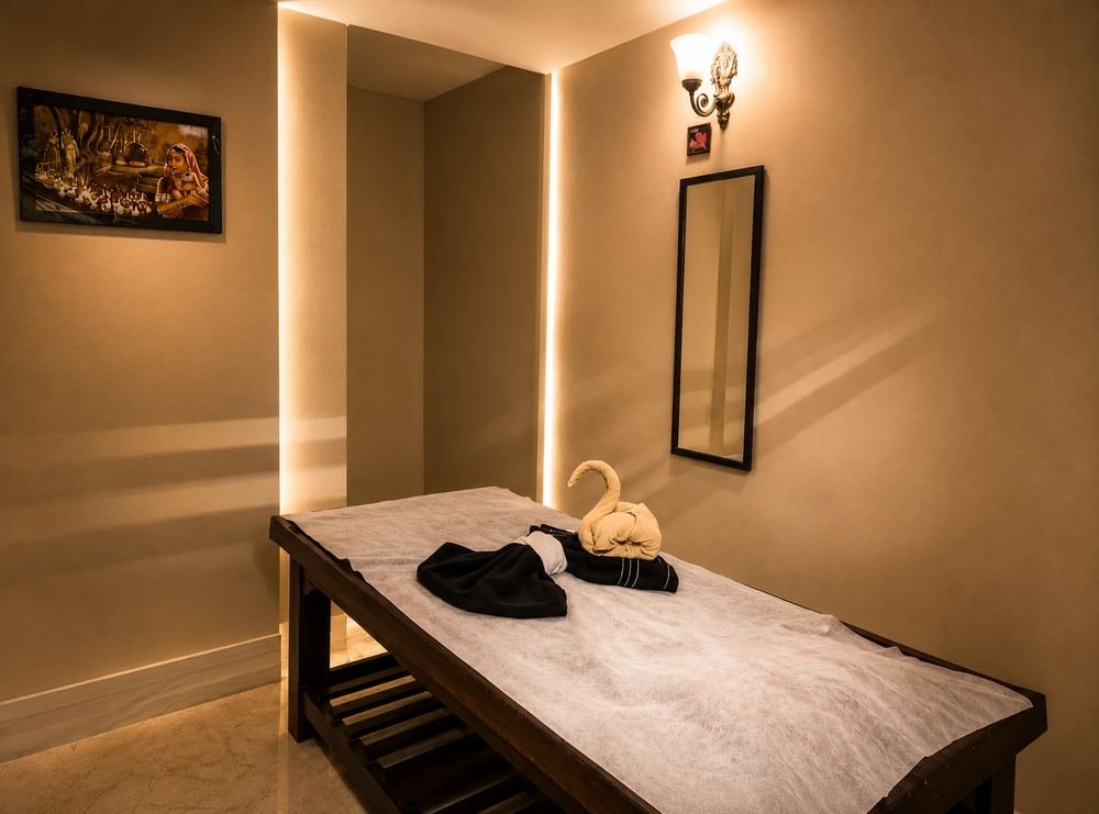 Private treatment room at S K Spa
